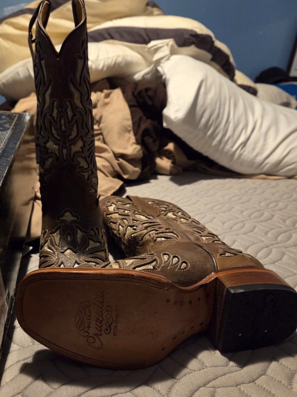 ✨ BRAND NEW IN BOX Cruzalta "Cristina" Leather Cowboy Boots ✨  Stunning, never-w